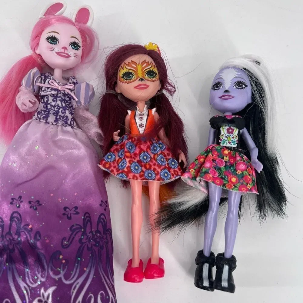 Mattel Enchantimals Friendship Collection Dolls 3 6” high‎